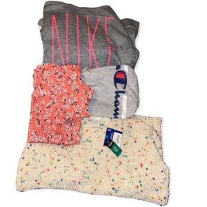 Girls sweatshirt bundle Nike champion Arizona Sz L